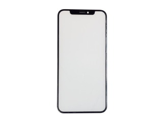 LCD Sklíčko + rámeček + lepidlo Oca iPhone XR černé - sklíčko displeje