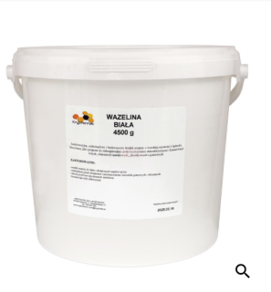 Bílá vazelína v plastovém vědru 4,5 Kg