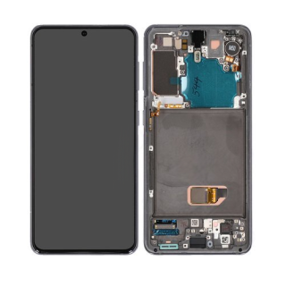 Originál LCD + Dotyková vrstva Samsung Galaxy S21 5G SM-G991 šedo/černá - demontovaný díl