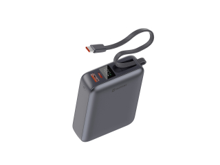 SWISSTEN Powerbanka 20 000 mAh 45W s integrovaným USB-C kabelem černá