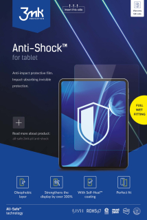 3mk All-Safe - AIO bezpečná ochranná fólie 5ks - Anti-Shock Tablet Full Wet Fittting 5