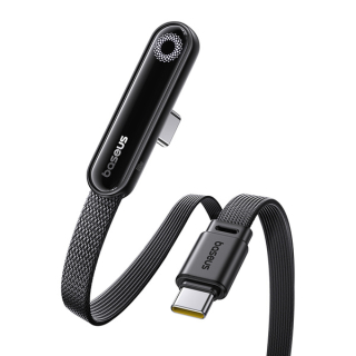 Baseus MVP 3 kabel USB-C – USB-C 100W úhlový 1 m černý