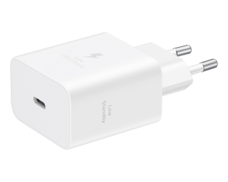 Originál síťová nabíječka Samsung EP-T4511NWEGEU PD 45W USB-C bilá, blistr bez kabelu