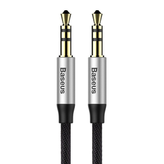 Kabel jack-jack Baseus Yiven Audio M30 1,5m stříbrno - černý