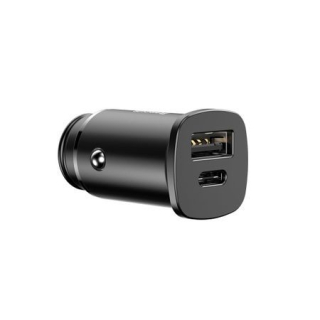 Nabíječka do auta Port Baseus USB Quick Charge 4.0 QC 4.0 i USB-C PD 3.0 SCP černý CCALL-AS01