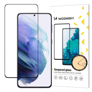 Wozinsky super pevné tvrzené sklo Motorola Moto E40 s celoplošným lepidlem s černým rámečkem
