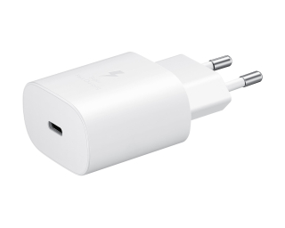 Originál síťová nabíječka Samsung EP-TA800EWE PD 25W bílá Bulk