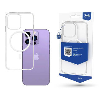 3MK Obal iPhone 14 Pro Max MagSafe transparentní - Nabíjejte bez omezení