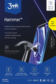 3MK Ochranná fólie All-Safe - AIO Hammer Phone Full Wet Fittting 5ks
