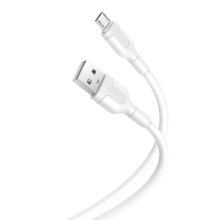 XO kabel NB212 USB - microUSB 2,1A bílý 1.0 m