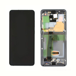 Originál LCD + Dotyková vrstva Samsung Galaxy S20 Ultra SM-G988 bílá bez kamery