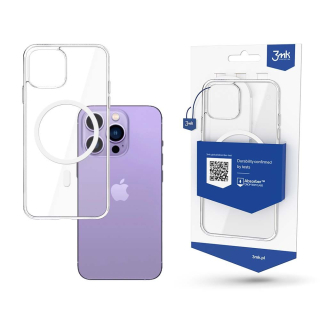3MK Obal iPhone 15 Pro MagSafe Mag case transparentní