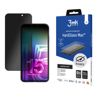 3MK Ochranné tvrzené sklo HardGlass Max Privacy - iPhone 15 Pro Max