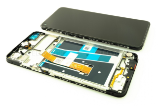 Originál LCD + Dotyková vrstva Oppo A52 CPH2069 černá- repasovaný díl vyměněné sklíčko