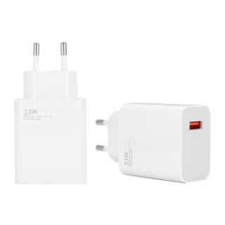Originální síťová nabíječka Xiaomi 33W USB bílá - bulk, demontáž / použitá