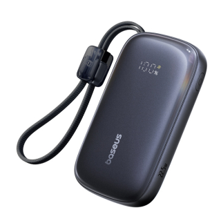Baseus EnerFill FC21 powerbanka 20 000 mAh 22,5 W LCD s odpojitelným kabelem černá