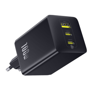 Baseus EnerFill FE11 síťová nabíječka 2x USB-C + USB-A 100W černá