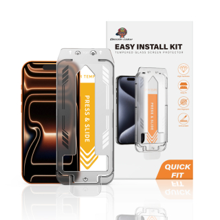 Ochranné tvrzené sklo iPhone 17 Pro 9H HD Clear 0,33 mm Full Glue s aplikátorem 2 ks.