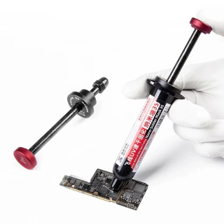 QianLi Needle Tube Booster – hliníkový píst pro dávkování tavidel a pájecích past